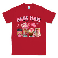 Red best mom ever floral coffee cups Classic Tee - JahusDesignShop