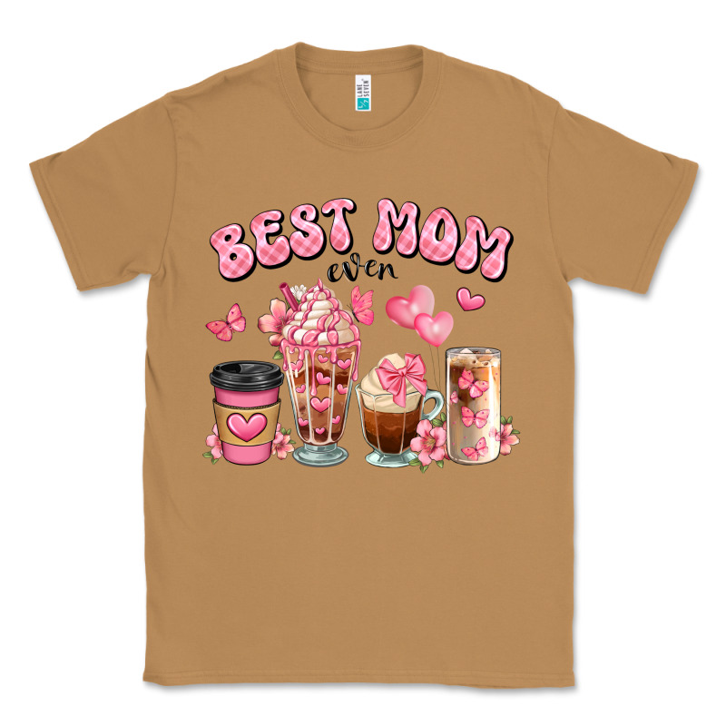 Best Mom Ever Floral Coffee Cups Classic Tee by JahusDesignShop | Teevron