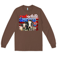 Chestnut red white moo Long Sleeve Tee - AdoDesignShop