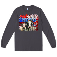 Smoke red white moo Long Sleeve Tee - AdoDesignShop