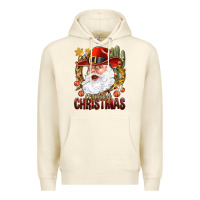 Sandshell Cowboy Christmas Santa Premium Hoodie - BundleAndBundleShop