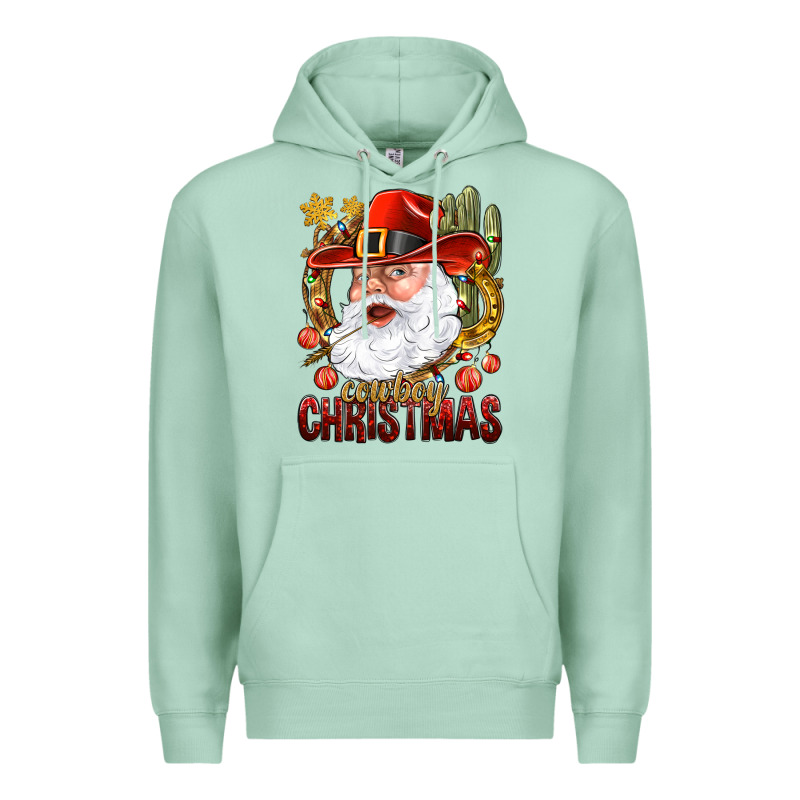 Cowboy Christmas Santa Premium Hoodie by BundleAndBundleShop | Teevron