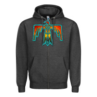 Charcoal Heather thunderbird Zipper Hoodie - JahusDesignShop