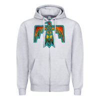 Heather Grey thunderbird Zipper Hoodie - JahusDesignShop