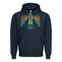 Navy thunderbird Zipper Hoodie - JahusDesignShop