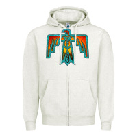 Oatmeal Heather thunderbird Zipper Hoodie - JahusDesignShop