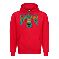 Red thunderbird Zipper Hoodie - JahusDesignShop