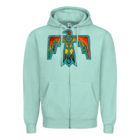 Seafoam thunderbird Zipper Hoodie - JahusDesignShop