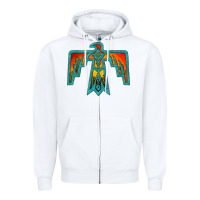 White thunderbird Zipper Hoodie - JahusDesignShop