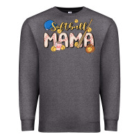 Charcoal Heather softball MAMA Premium Sweatshirt - MaliasSmallBusiness
