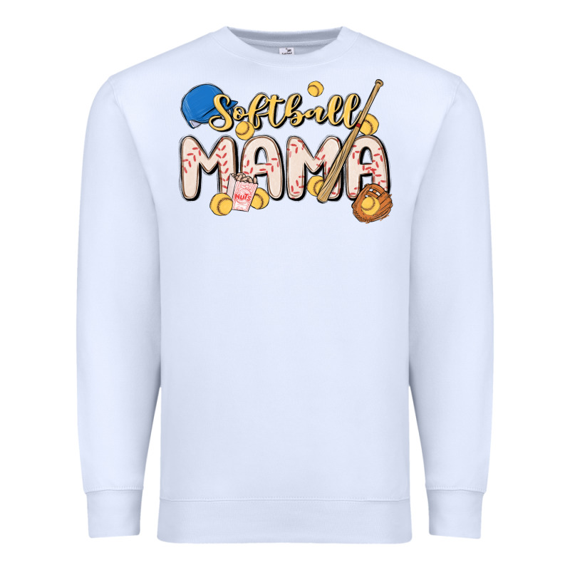Softball Mama Premium Sweatshirt by MaliasSmallBusiness | Teevron