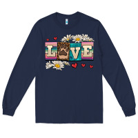 Navy love dog Long Sleeve Tee - AdoDesignShop