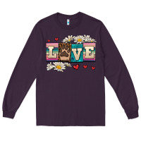 Plum love dog Long Sleeve Tee - AdoDesignShop
