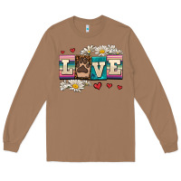 Toasted Coconut love dog Long Sleeve Tee - AdoDesignShop
