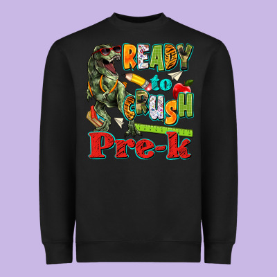 Ready To Crush Pre K Heavyweight Sweatshirt Designed By Texasbilliewilder