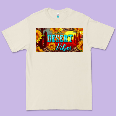 Desert Vibes License Plate Premium Tee Designed By Artiststas