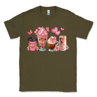 Army Green floral coffee cups Classic Tee - JahusDesignShop