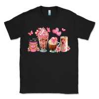 Black floral coffee cups Classic Tee - JahusDesignShop