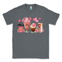 Charcoal Heather floral coffee cups Classic Tee - JahusDesignShop