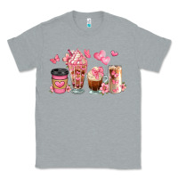 Heather Grey floral coffee cups Classic Tee - JahusDesignShop