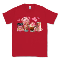 Red floral coffee cups Classic Tee - JahusDesignShop