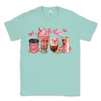 Seafoam floral coffee cups Classic Tee - JahusDesignShop