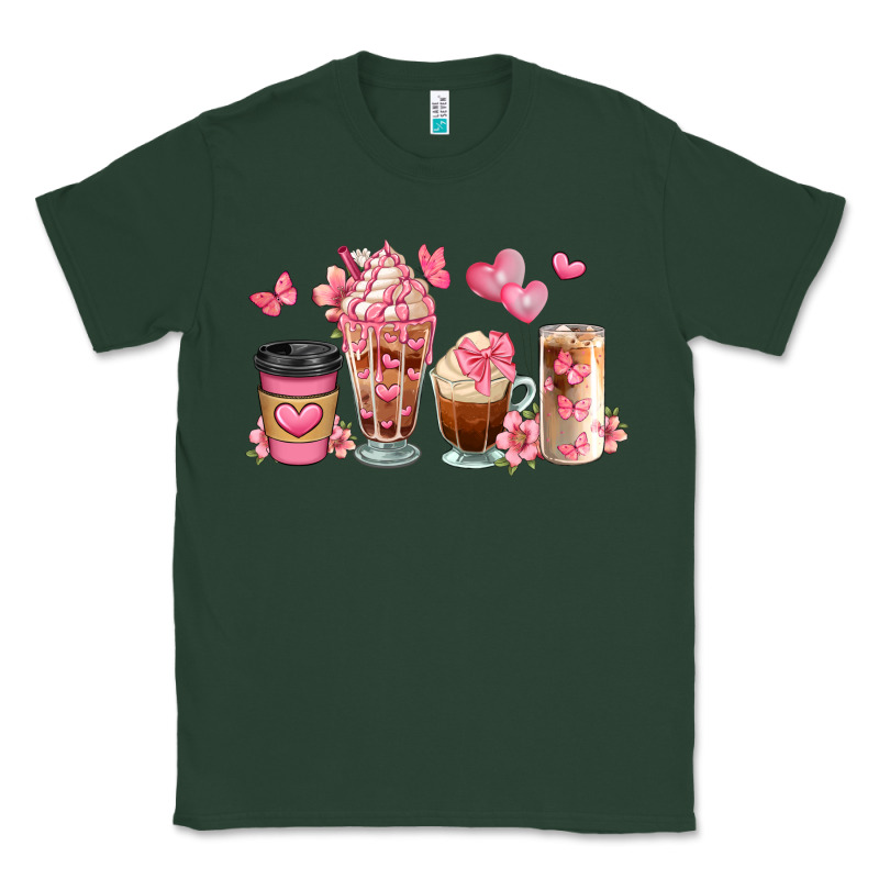 Floral Coffee Cups Classic Tee by JahusDesignShop | Teevron