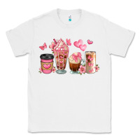 White floral coffee cups Classic Tee - JahusDesignShop