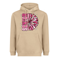 Mushroom senior 2024 pink cheer Heavyweight Hoodie - MaliasSmallBusiness