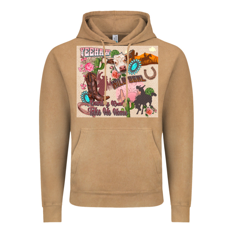 Yeehaw Western Vintage Hoodie by Zillion Design Studio | Teevron