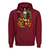 Burgundy nurse elf Zipper Hoodie - AdoDesignShop