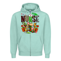 Seafoam nurse elf Zipper Hoodie - AdoDesignShop