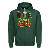 Sports Green nurse elf Zipper Hoodie - AdoDesignShop