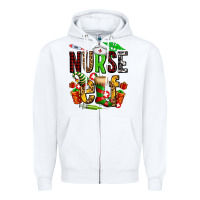 White nurse elf Zipper Hoodie - AdoDesignShop