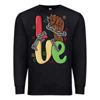 Black love juneteenth Premium Sweatshirt - MaliasSmallBusiness