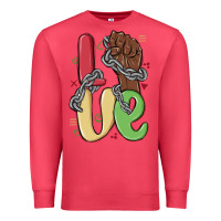 Cardinal love juneteenth Premium Sweatshirt - MaliasSmallBusiness