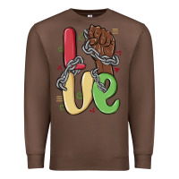 Chestnut love juneteenth Premium Sweatshirt - MaliasSmallBusiness