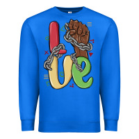 True Royal love juneteenth Premium Sweatshirt - MaliasSmallBusiness