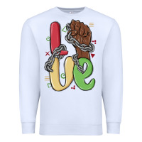 White love juneteenth Premium Sweatshirt - MaliasSmallBusiness