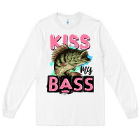 White kiss my bass Long Sleeve Tee - JahusDesignShop