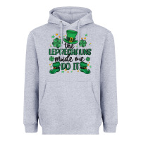 Heather Grey the leprechauns made me do it Heavyweight Hoodie - MaliasSmallBusiness