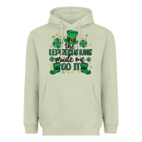 Matcha the leprechauns made me do it Heavyweight Hoodie - MaliasSmallBusiness