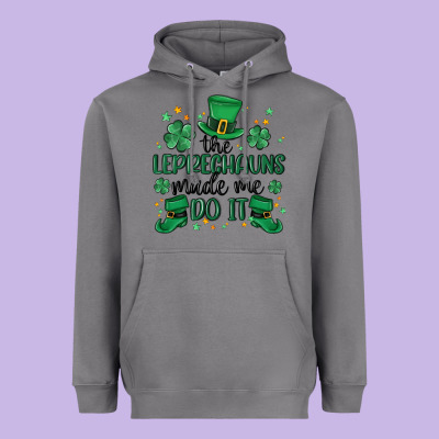 The Leprechauns Made Me Do It Heavyweight Hoodie Designed By Maliassmallbusiness