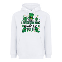 White the leprechauns made me do it Heavyweight Hoodie - MaliasSmallBusiness