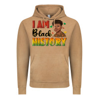 I Am Black History With Afro Black Boy Vintage Hoodie | Teevron