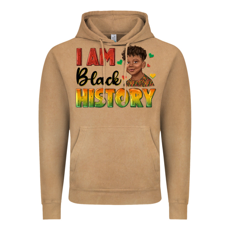 I Am Black History With Afro Black Boy Vintage Hoodie by texasbilliewilder | Teevron