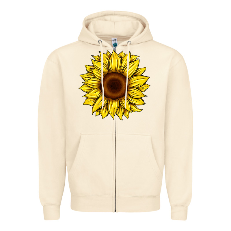 Sunflower Zipper Hoodie by Artiststas | Teevron