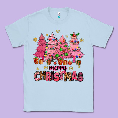 Pink Christmas Trees Classic Tee Designed By Adodesignshop