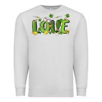 Dove Grey st patricks love nurse Premium Sweatshirt - MaliasSmallBusiness