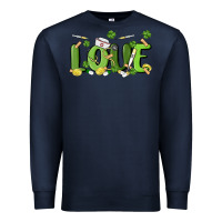 Navy st patricks love nurse Premium Sweatshirt - MaliasSmallBusiness